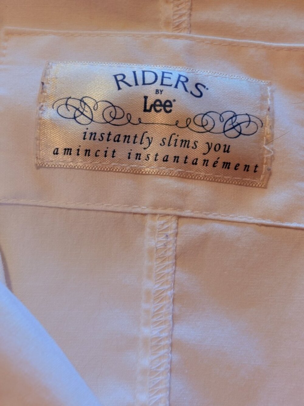 White Cotton Rider's Blouse, Large - Picture 4 of 5